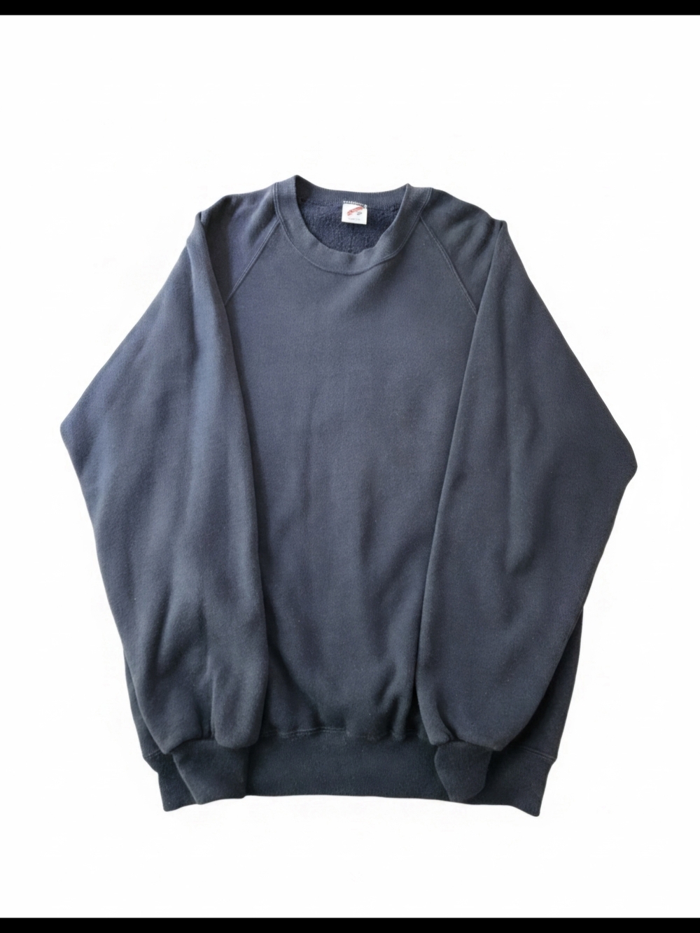 Vintage 90s Jerzees Blank Navy Blue Crewneck Sweatshirt XL Made in USA